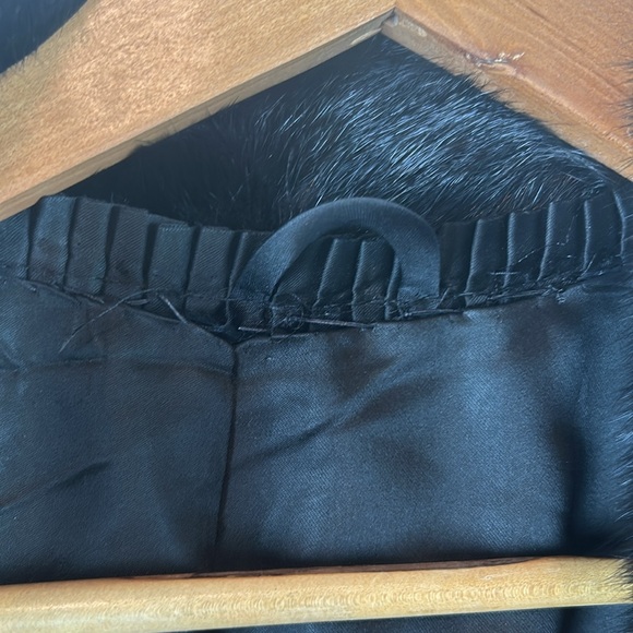 Vintage full length mink black fur coat - Picture 5 of 9